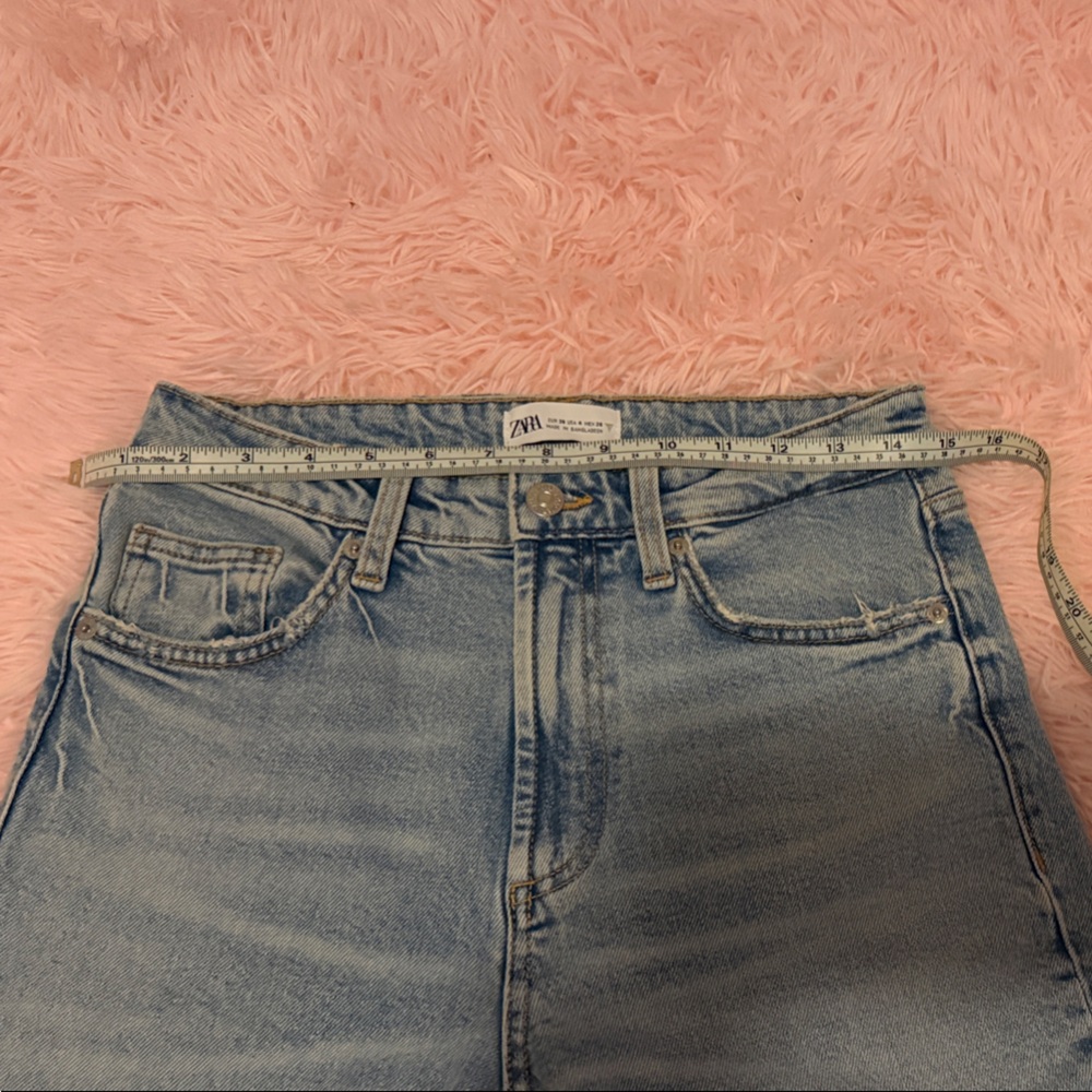 Zara Women's Sky Blue Straight Jeans - Picture 11 of 12